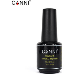 Canni Top Coat Ημιμόνιμο Βερνίκι Νυχιών 15ml