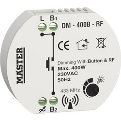 DIMMER KYTIOY 400W LED ΜΕ ΔΥΝΑΤΟΤΗTΑ ΑΣΥΡΜΑΤΟΥ ΧΕΙΡΙΣΜΟΥ (ΤΗΛΕΧΕΙΡΙΣΜΟΣ BUTTON & RF) DM-400B-RF