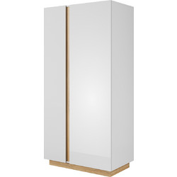 Sprintzio Δίφυλλη Ντουλάπα Ρούχων Λευκή 96.5x54x193.5cm 36146-ARCW-24