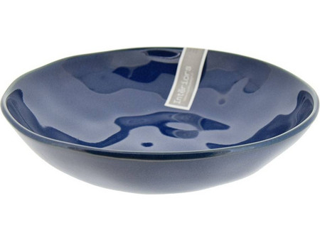 Marva Πιάτο Βαθύ Πορσελάνης Interiors Μπλε 19cm 2011ΙΝΤΒ