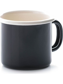 Φλιτζάνι εμαγιέ espresso μαύρο 150 ml