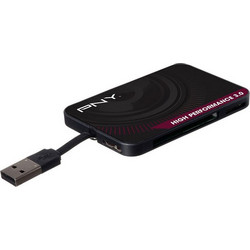 PNY FLASHREAD-HIGPER-BX Card Reader USB-A 3.2 Gen 1 για SD / microSD / Compact Flash / xD / Memory Stick / miniSD