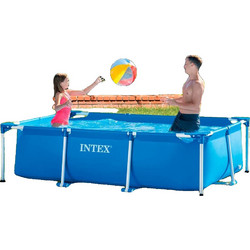 Intex Rectangular Mini 28271 Πισίνα Πλαστική με Μεταλλικό Σκελετό