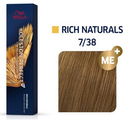 Wella Koleston Perfect Me+ Rich Naturals 7/38 Ξανθό Χρυσό Περλέ Μόνιμη Βαφή Μαλλιών 60ml