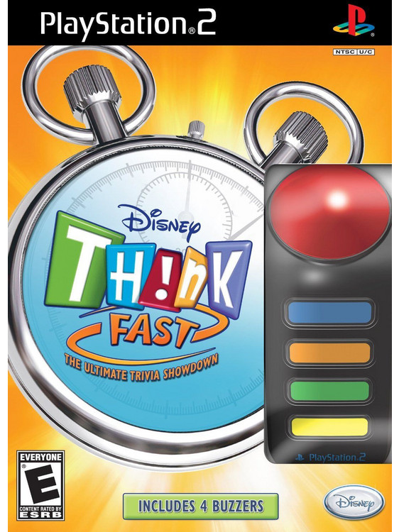 Think Fast & 4 Buzzers PS2