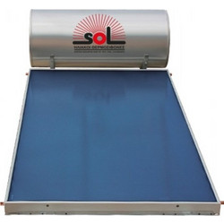 SOL-Violaris Ηλιακός Θερμοσίφωνας 120lt 1.5m² Glass/Inox Τριπλής Ενέργειας
