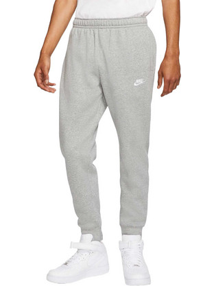 Nike Sportswear Club Ανδρικό Παντελόνι Φόρμας Fleece με Λάστιχο Γκρι BV2671-063