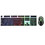 Alcatroz XC1000 Silver Σετ Gaming Πληκτρολόγιο RGB Black