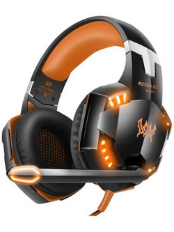Kotion Each G2000 Gaming Headset Over Ear Black Orange