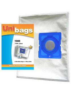 Unibags 1985 Σακούλες Σκούπας 5τμχ Συμβατές με Σκούπα Delonghi