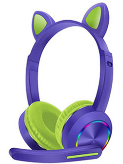 AKZ-K23 Ασύρματο Gaming Headset On Ear Blue Green