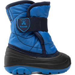 Kamik Snowbug 3 Παιδικά Μποτάκια Χιονιού Navy Μπλε Αδιάβροχα με Σκρατς και Γούνα NK9082