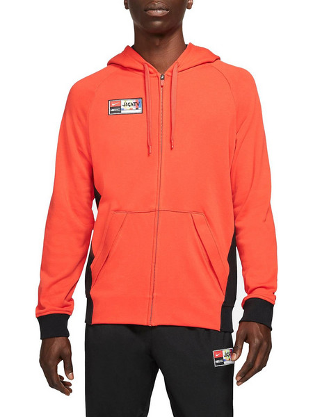 Nike Sportswear Tech Fleece Ανδρική Ζακέτα Fleece με Κουκούλα και Φερμουάρ Πορτοκαλί DA5577-673
