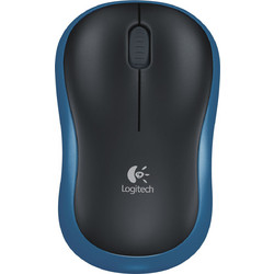 Logitech M185 Ασύρματο Mini Ποντίκι Black Dark Blue