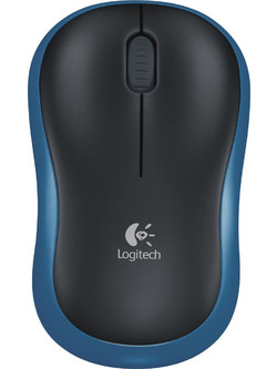 Logitech M185 Ασύρματο Mini Ποντίκι Black Dark Blue
