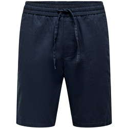 Only & Sons Ανδρική Βερμούδα Υφασμάτινη Navy Μπλε 22024967