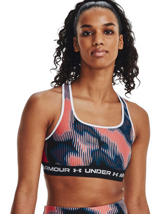 Under Armour Mid Crossback Sports Αθλητικό Μπουστάκι με Μέτρια Στήριξη Πολύχρωμο 1361042-963