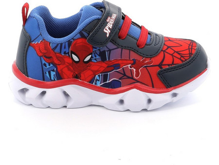 Marvel Spider-Man Παιδικά Sneakers με Φωτάκια Navy Μπλε Κόκκινα SP012695