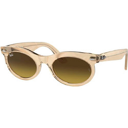Ray-Ban RB2242 38685 Γυναικεία Γυαλιά Ηλίου Οβάλ Κοκάλινα Πορτοκαλί με Καφέ Polarized Φακό