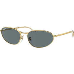 Ray-Ban RB3734 0013R Ανδρικά Γυαλιά Ηλίου Cat Eye Μεταλλικά Χρυσά με Μαύρο Polarized Φακό
