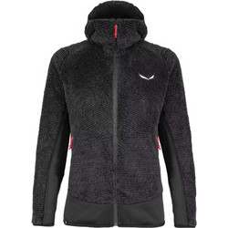 Salewa Tognazza Γυναικεία Ζακέτα Fleece Μακριά με Κουκούλα και Φερμουάρ Μαύρη 27919-0936