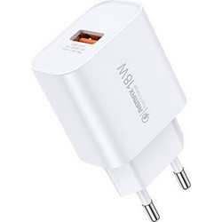 Remax Φορτιστής Χωρίς Καλώδιο με Θύρα USB-A 18W Quick Charge 3.0 White RP-U119