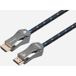 CoolBox Καλώδιο HDMI 2.1 Braided HDMI Male to HDMI Male 2m Black