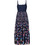 Desigual Vancouver Midi Καλοκαιρινό Καθημερινό Φόρεμα Floral Navy Μπλε 24SWVK58-5001