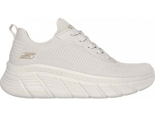 Skechers Engineered Knit Fashion Γυναικεία Sneakers Εκρού 117385-OFWT