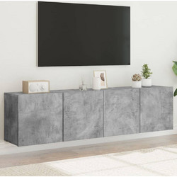 vidaXL Έπιπλο Τηλεόρασης Ξύλινο Γκρι Μ80xΠ30xΥ41cm 836959