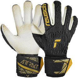 Reusch Attrakt Freegel Gold GluePrint Γάντια Τερματοφύλακα με Προστατευτικά Μαύρα Χρυσά 5470960-7707