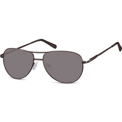 Sunoptic SS-699D Ανδρικά Γυαλιά Ηλίου Aviator Μεταλλικά Μαύρα με Μαύρο Polarized Φακό