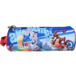 SunCe Looney Tunes Κασετίνα Βαρελάκι Μπλε TUN-301