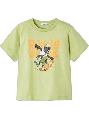 Mayoral Παιδικό T-Shirt Κοντομάνικο Lime 24-03008-063