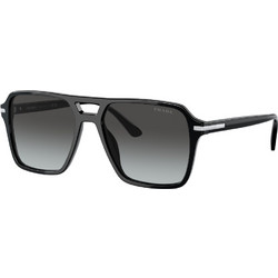 Prada PR20YS 1AB06T Ανδρικά Γυαλιά Ηλίου Aviator Κοκάλινα Μαύρα με Μαύρο Degradee Φακό
