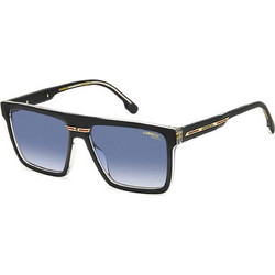 Carrera CA03S 7C5/08 Ανδρικά Γυαλιά Ηλίου Τετράγωνα Κοκάλινα Μαύρα με Μπλε Polarized Φακό