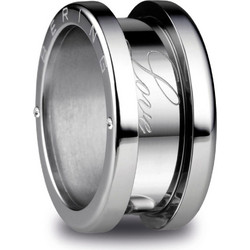 Bering Ανδρικό Δαχτυλίδι από Ατσάλι Ασημί 520-10-X4