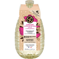 Yves Rocher Argan & Rose Petals Αφρόλουτρο σε Gel Refill 600ml