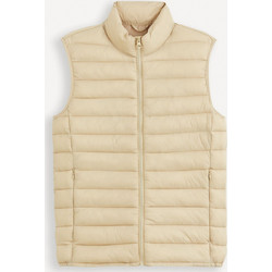 Celio Fulock Αμάνικο Ανδρικό Μπουφάν Puffer Μπεζ