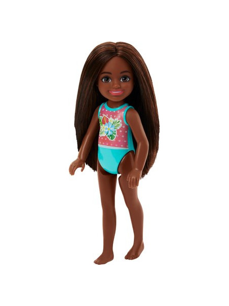 Mattel Barbie Chelsea Beach Flower Swimsuit Brunette