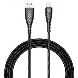 Veger V105 Braided USB-A to Lightning Cable 1.2m Black 6970453554617
