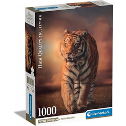 Puzzle Clementoni Compact Box High Quality Collection Τίγρης 1000 Κομμάτια
