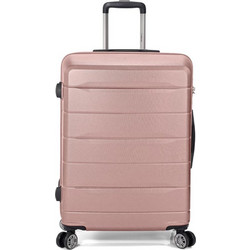 Benzi BZ5583 Βαλίτσα Μεγάλη 75x46x30cm με 4 Ρόδες Ροζ Χρυσή