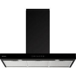 Pyramis Agilo 065040301 Απορροφητήρας Καμινάδα-Τζάκι 90cm Μαύρος