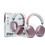 SY-BT1632 Ασύρματα Bluetooth Ακουστικά Over Ear με Noise Cancelling Ροζ