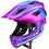 Rockbros TT-32SBPP Παιδικό Κράνος Ποδηλάτου Βουνού / Downhill / BMX / Dirt Full Face Μωβ Ροζ