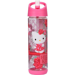 SunCe Hello Kitty Παιδικό Παγούρι Πλαστικό Φούξια 330ml HC7-4300-MULTI