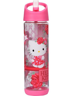 SunCe Hello Kitty Παιδικό Παγούρι Πλαστικό Φούξια 330ml HC7-4300-MULTI
