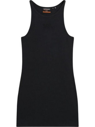 Superdry Mini Καλοκαιρινό Καθημερινό Φόρεμα Μαύρο W8011595A-02A