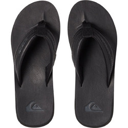 Quiksilver Carver Nubuck Ανδρικές Σαγιονάρες Μαύρες AQYL100623-SBKM
